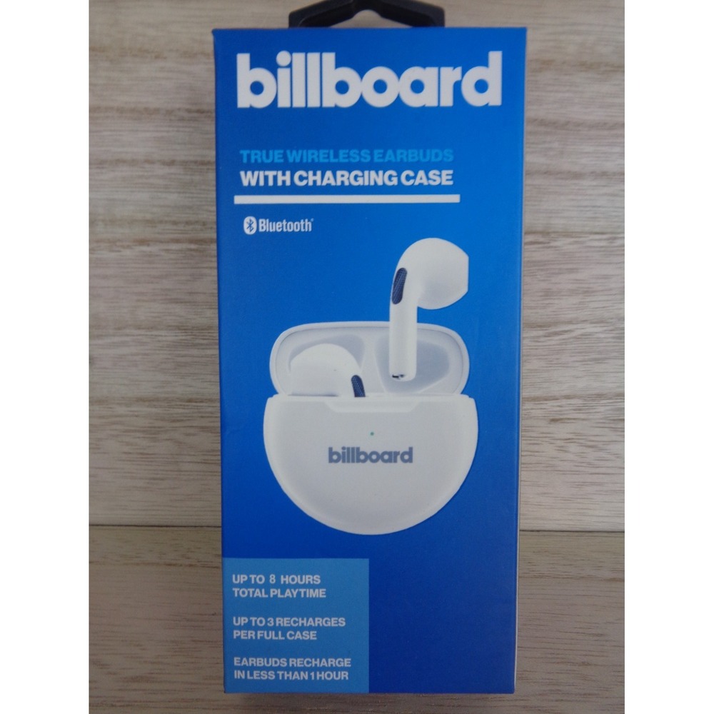 Billboard Bluetooth True Wireless Earbuds With Charging Case 8 hour play‎